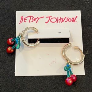 NWT Betsey Johnson Cherry Earrings